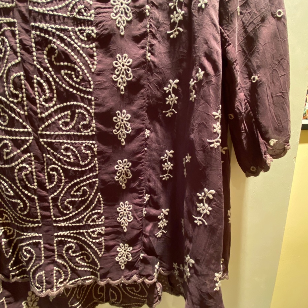 Johnny Was Ridden Blouse, Raisin Color, SizeMedium, NWT - Picture 5 of 7